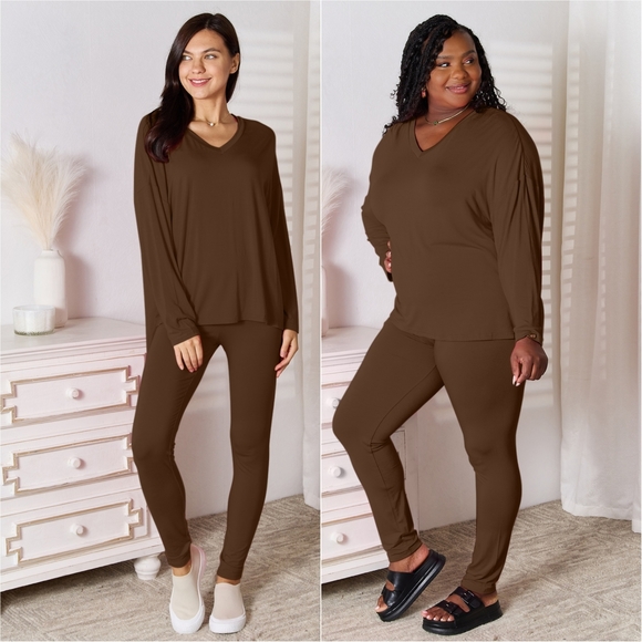 Soothing Softness Lounge Set Brown